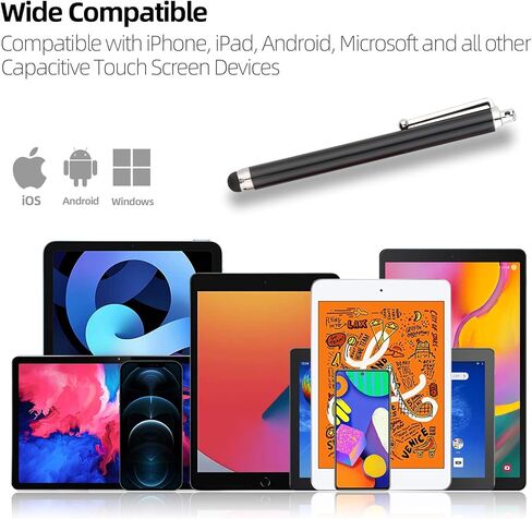 اوزو اس ال اقلام ستايلس لشاشات اللمس، قلم ستايلس للايباد، قلم ستايلس للتابلت، حساسية عالية ونقاط دقيقة عالمية لاجهزة اندرويد/الجوال/ايباد برو/اير/اندرويد/وجميع الاجهزة، عبوة من 10 قطع in Kuwait