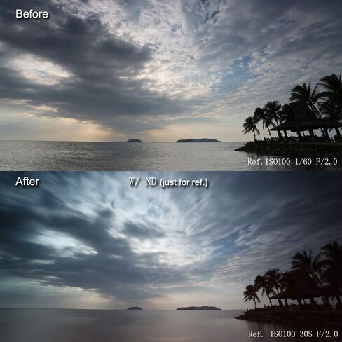 SIOTI Square Filter Kit 4X6'' (100X150mm) with ND2 & ND4 & ND8 & ND16 for Cokin Z Lee Hitech Sioti Holder (ND) in Saudi Arabia