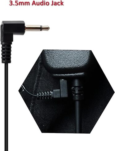 HYS 1 Wire 3.5mm Receiver/Listen Only Earpiece with Acoustic Tube for Law Enforcement, Surveillance Kit Headset with Double Wing Silicon Ear tip for Motorola Vertex Hytera 3.5mm Shoulder Speaker Mic in Saudi Arabia