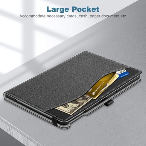 حافظة Fintie لجهاز Google Pixel Tablet 11 بوصة إصدار 2023، غطاء حامل واقٍ متعدد الزوايا مع جيب وحامل أقلام متوافق مع قاعدة شحن مكبر الصوت، رمادي in Saudi Arabia
