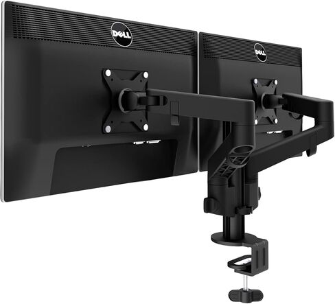 ذراع شاشة مزدوج من BEWISER، حامل شاشة قابل للتعديل لشاشة مقاس 13-32 بوصة، ارتفاع قابل للتعديل، سعة وزن تصل إلى 22 رطلاً in Kuwait