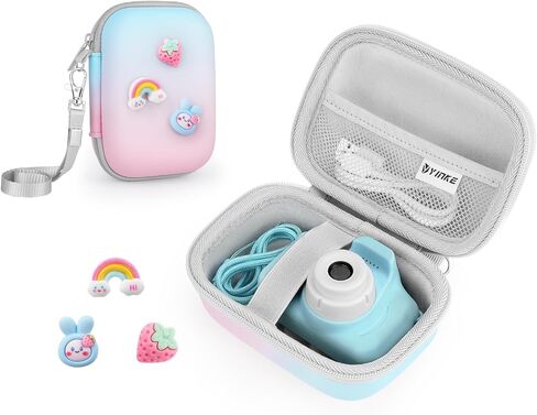 Yinke Kids Camera Case Compatible with Seckton/GKTZ/Desuccus/Rindol/Agoigo/VATENIC/LC-dolida/OZMI Travel Hard Carry Case, Fits Most Kids Camera Toy Gift in Kuwait