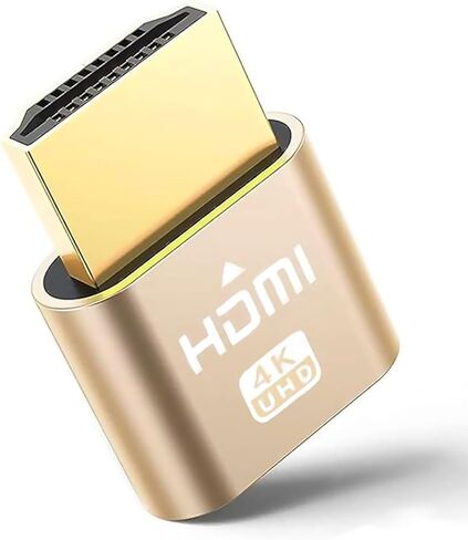 MOBKAJUI HDMI 4K Dummy Plug, Virtual Monitor Display Emulator, Headless Display Adapter Support 4kx2k 2160P 1080p for Computer Desktop, Compatible with Windows, Mac OS, Linux in Kuwait