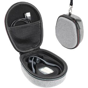 Joogee Hard Case Compatible with AfterShokz Trekz Air/Aeropex/Titanium Mini Open Ear Wireless Bone Conduction Headphones AS650 / AS800, Storage Case for Headphones and Charging Cable, Gray(Case Only)