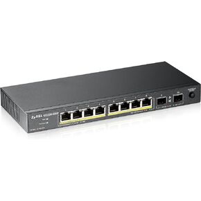 Zyxel 16 Port PoE Switch | Unmanaged Gigabit Network Ethernet Switch | 16x GbE PoE+ with 135W Budget | Slim Design | Switchable DIP | Fanless | Power Adapter and Wall Mount Kit Incl. | GS1100-16EPS in Saudi Arabia