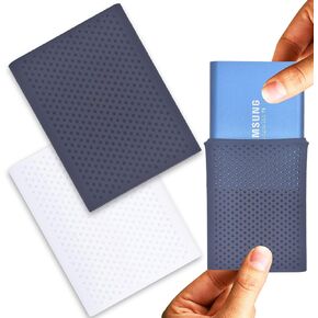 حافظة Rancco لهاتف Samsung T5/ T3 SSD، قطعتان من Samsung T5 T3 T1 المحمولة (250G 500G 1T 2T) USB 3.1 حافظة تخزين واقية لمحركات الأقراص الصلبة الخارجية، مضادة للخدش، مقاومة للصدمات، رفيعة للغاية، 3x2.4x0.45 بوصة in Kuwait