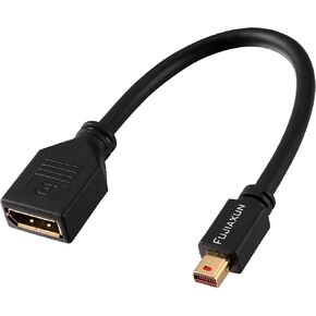 منفذ عرض صغير ذكر الى منفذ عرض انثى كالبي 8 انش (20 سم)، كيبل ميني دي بي ذكر الى دي بي انثى 1.2 (4K@60Hz، 2K@144Hz)، كيبل تمديد ميني DP(M) الى DP(F) in Kuwait