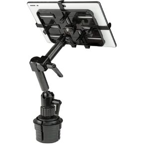 Mount-It! Premium Cup Holder Tablet Mount Fits Vehicle Cupholders 2.75"–3.5" in Diameter, Adjustable Tray for 7"–11" Tablets, Heavy-Duty Aluminum Arm, Full Motion Swivel & Secure Lock Cars Trucks SUVs in Saudi Arabia