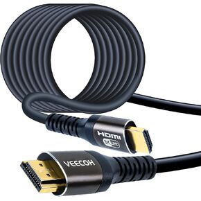 كابلات VEECOH 8K HDMI بطول 25FT/8M 2.1، HDR 48 جيجابت في الثانية 8K@60 هرتز 4K@120 هرتز، سلك hdmi، eARC، ARC، CEC، HDCP 2.2، متوافق مع PS5 PS4/Xbox One/HDTV/Blu-ray in Kuwait