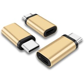 ACMEMATION for Lightning Female to USB C Male Adapter - 3 Pack 3.0 USB Type C Charger Connector Compatible with iPhone 15/15 Pro/15 Pro Max/15 Plus iPad Air Google Pixel Charging Data Transmission