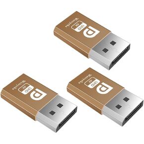 Woieyeks Displayport Dummy Plug، محاكي EDID لعرض الأشباح بدون رأس، DP Dummy Plug 4K (تناسب مقطوعة الرأس 1920x1080@60 هرتز/2560x1600@60 هرتز/3840x2160@17 هرتز) - 8 عبوات in Saudi Arabia