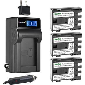 Kastar 1-Pack NB-2LH Battery and LCD AC Charger Compatible with Canon ZR800, ZR830, ZR850, ZR900, ZR930, ZR950, ZR960, MD100, MD101, MD110, MD111, MD120, MD130, MD140, MD150, MD160, MD205 Cameras in Saudi Arabia