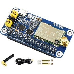 SX1262 LoRa HAT for Raspberry Pi 915MHz Frequency Band Data Transmission up to 5km Support Auto Repeating to Transmit Longer Wake on Radio Wireless Config Carrier Sensing Communication Key in Kuwait