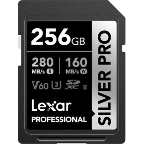 بطاقة ذاكرة Lexar Professional 512GB Silver PRO SDXC UHS-II، C10، U3، V60، فيديو عالي الدقة و4K، قراءة تصل إلى 280 ميجابايت/ثانية، للمصور الفوتوغرافي المحترف، ومصور الفيديو، والمتحمس (LSDSIPR512G-BNNNU) in Kuwait
