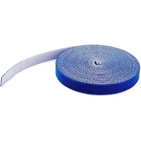 StarTech.com 100ft. Hook and Loop Roll - Cut-to-Size Reusable Cable Ties - Bulk Industrial Wire Fastener Tape - Adjustable Fabric Wraps - Black (HKLP100) in Saudi Arabia