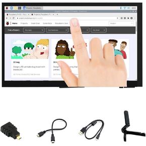 Ingcool 7 بوصة HDMI LCD 1024x600 دقة شاشة تعمل باللمس سعوية IPS وحدة عرض متوافقة مع Raspberry Pi 4 3 2 1 B B+ A+، الكمبيوتر الشخصي، تدعم Windows 10/8.1/8 / 7 in Saudi Arabia