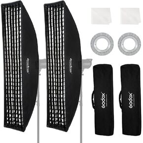 Godox FW60x90CM / 24"x36" Bowens Mount Strip Honeycomb Grid Softbox, Portable Softbox with Bowens Mount Speedring,Strip Soft Box with Grid for Studio Strobe Flash Portrait Product Photography in Saudi Arabia