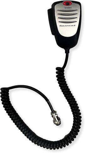 Uniden BMKG0637001 Model MK516 Rugged Bearcat CB Microphone; Wired; Standard 4-Pin; Black Color with Silver Front; Exact Same Model that Came with the Uniden PC68XL, PC68LTW, PC78XL and PC78LTW Radios in Saudi Arabia
