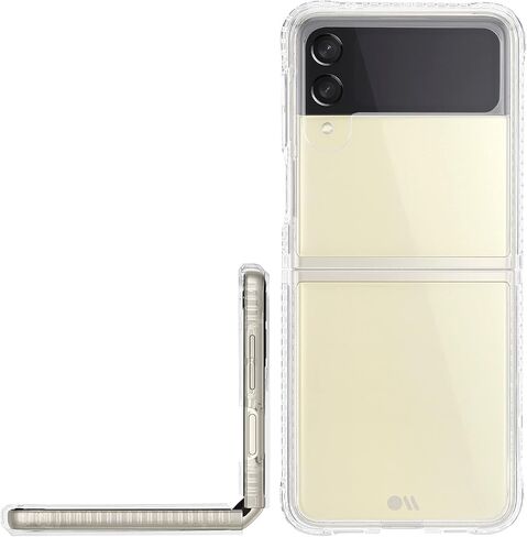 كيس مايت - تاف بلس - كفر سامسونج جالاكسي Z Flip 3 5G - 6.5 بوصة - شفاف in Kuwait