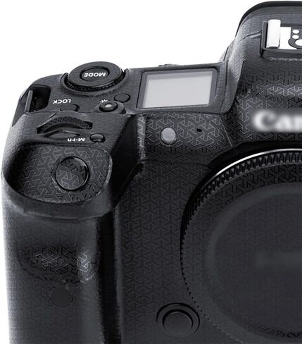 ملصق حماية لغطاء كاميرا Kiorafoto EOS R7، مضاد للخدش ومضاد للارتداء لحماية جسم كاميرا Canon EOS R7 - ألياف الكربون باللون الأسود in Saudi Arabia