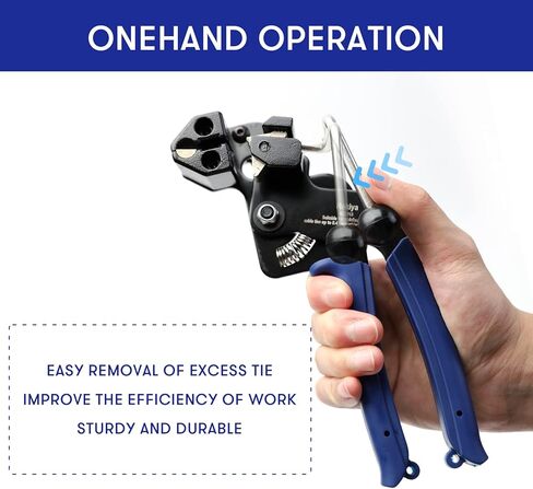 أداة أربطة بسحاب من الفولاذ المقاوم للصدأ، (مع 100 قطعة من أربطة كابل من الفولاذ المقاوم للصدأ) لشد وقطع أربطة السحاب المعدنية بحركة واحدة سهلة، جسم معدني قوي لحياة أطول in Kuwait