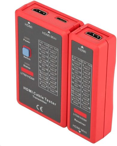 كيبل اشارة بيانات HDMI ميني HDMI يعمل بالبطارية عالي الدقة لفحص الاستمرارية مع 20 مصباح LED للتحقق من الاضطرابات والتوصيل المتقاطع in Saudi Arabia