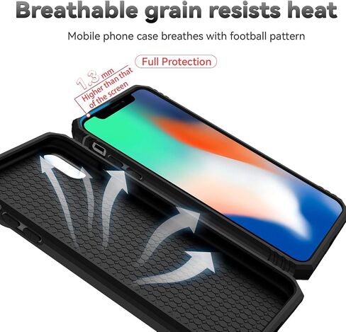 for iPhone XR Case with Camera Lens Cover HD Screen Protector, Dual Layer [15 FT Military Grade Drop Protection] Magnetic Ring Holder Kickstand Protective Phone Case for iPhone XR 6.1 inch (Navy Blue) in Kuwait