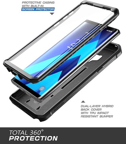 SUPCASE Unicorn Beetle PRO Series Phone Case for Samsung Galaxy Note 9, Full-Body Rugged Holster Case with Built-in Screen Protector for Samsung Galaxy Note 9 2018(White) in Saudi Arabia