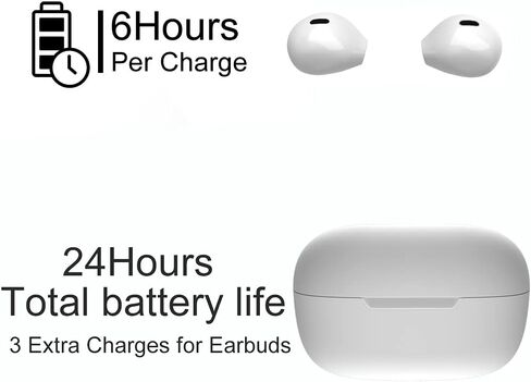 Invisible Mini Wireless Bluetooth Earbuds, Small Semi in-Ear Earbuds for Work & Daily Use, Touch Control, Lightweight for Music & Audiobooks in Kuwait
