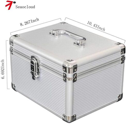 حافظة قرص صلب Seaocloud لـ 10 X 3.5 HDD 3.5 بوصة IDE SATA HDD الألومنيوم و EVA حماية حقيبة in Kuwait