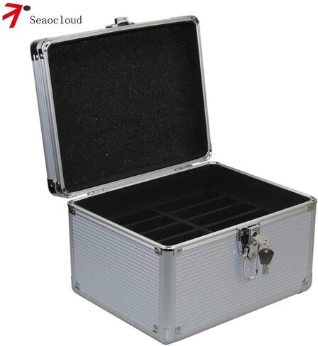 حافظة قرص صلب Seaocloud لـ 10 X 3.5 HDD 3.5 بوصة IDE SATA HDD الألومنيوم و EVA حماية حقيبة in Kuwait