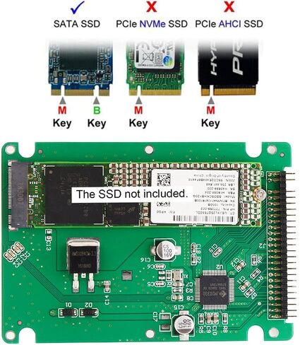 NFHK mSATA Mini PCI-E SATA SSD to 2.5 inch IDE 44pin Notebook Laptop Hard Disk case Enclosure White in Saudi Arabia