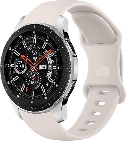 سوار رياضي لساعة Samsung Gear S3 Frontier/Gear S3 Classic، سوار معصم بديل من السيليكون 22 مم لساعة Samsung Galaxy Watch 46 مم/ساعة Galaxy Watch 3 أشرطة 45 مم حزام رياضي للرجال والنساء in Kuwait