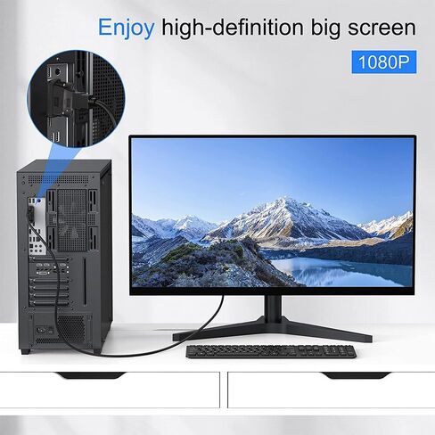 MMOBIEL HDMI to DVI Adapter - Bi-Directional - Male DVI-D Dual Link to Female HDMI - Converter Supports Monitor, PC, TV, Gaming, Projector - 1080p Full HD 60Hz - Gold Connector in Kuwait