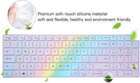 غطاء لوحة المفاتيح لجهاز Dell Latitude 5520 5521 5530 5531، غطاء لوحة المفاتيح مقاس 15.6 بوصة Dell Precision 3560 3570 3561 3571 غطاء حماية للوحة المفاتيح للكمبيوتر المحمول، قوس قزح ملون in Kuwait