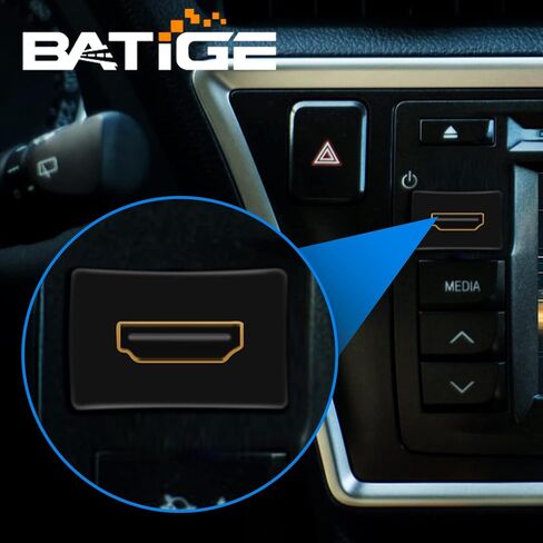 BATIGE HDMI ذكر إلى أنثى سيارة جبل دافق تمديد كابل شاحنة قارب دراجة نارية لوحة القيادة دافق جبل مع لوحة التركيب - 3ft in Kuwait