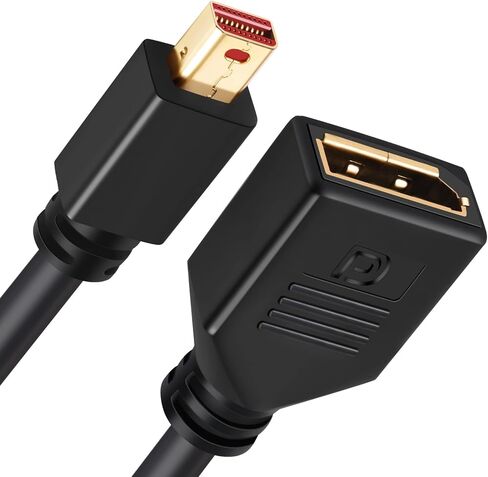 منفذ عرض صغير ذكر الى منفذ عرض انثى كالبي 8 انش (20 سم)، كيبل ميني دي بي ذكر الى دي بي انثى 1.2 (4K@60Hz، 2K@144Hz)، كيبل تمديد ميني DP(M) الى DP(F) in Kuwait