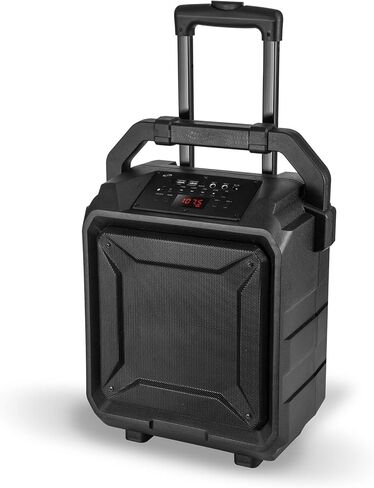 اي ليف مكبر صوت لاسلكي للباب الخلفي للحفلات ISB659B، مع بطارية مدمجة قابلة لاعادة الشحن وعجلات دوارة، اسود in Kuwait