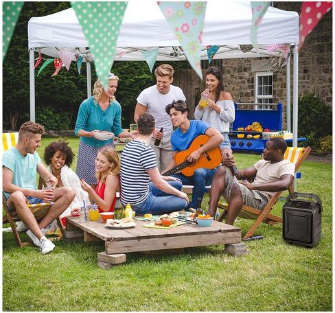 اي ليف مكبر صوت لاسلكي للباب الخلفي للحفلات ISB659B، مع بطارية مدمجة قابلة لاعادة الشحن وعجلات دوارة، اسود in Kuwait