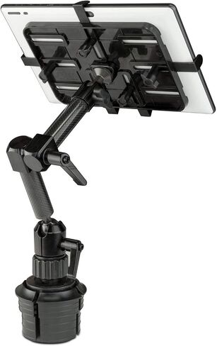 Mount-It! Premium Cup Holder Tablet Mount Fits Vehicle Cupholders 2.75"–3.5" in Diameter, Adjustable Tray for 7"–11" Tablets, Heavy-Duty Aluminum Arm, Full Motion Swivel & Secure Lock Cars Trucks SUVs in Kuwait