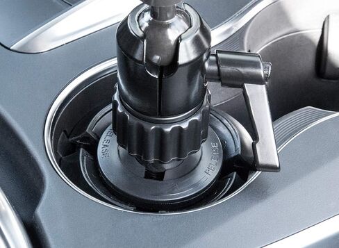Mount-It! Premium Cup Holder Tablet Mount Fits Vehicle Cupholders 2.75"–3.5" in Diameter, Adjustable Tray for 7"–11" Tablets, Heavy-Duty Aluminum Arm, Full Motion Swivel & Secure Lock Cars Trucks SUVs in Kuwait