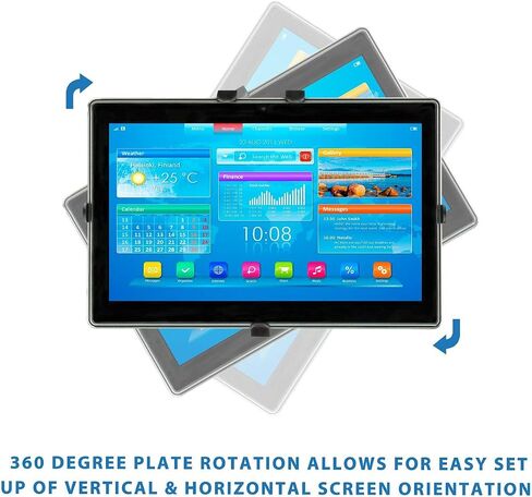 Mount-It! Premium Cup Holder Tablet Mount Fits Vehicle Cupholders 2.75"–3.5" in Diameter, Adjustable Tray for 7"–11" Tablets, Heavy-Duty Aluminum Arm, Full Motion Swivel & Secure Lock Cars Trucks SUVs in Kuwait