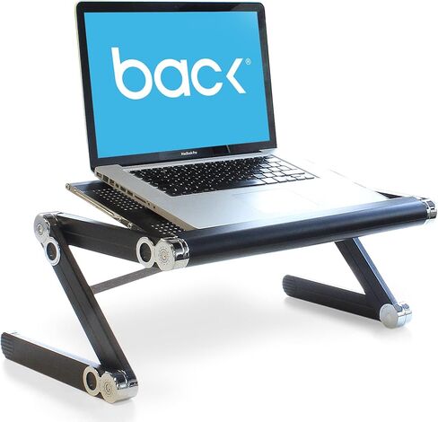 باكبين هيلب صينية طاولة مكتب محمولة قابلة للتعديل وقابلة للطي من الالومنيوم (اسود) in Kuwait