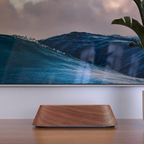 Vertical Laptop Stand for Desk, Adjustable Vertical Laptop Holder, Walnut Wood and Ebony Leather Desktop Dock for Apple MacBook Pro, Surface, Lenovo, Dell and More (0.4'' to 1.5'') in Kuwait