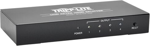 Tripp Lite HDMI Splitter, 4 Port 1 in 4 out Splitter, 4K Audio Video, DVI Compatible, HDCP 1.3, 4K x 2K (B118-004-UHD) in Saudi Arabia