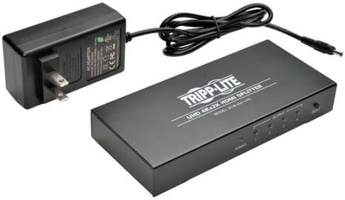 Tripp Lite HDMI Splitter, 4 Port 1 in 4 out Splitter, 4K Audio Video, DVI Compatible, HDCP 1.3, 4K x 2K (B118-004-UHD) in Saudi Arabia