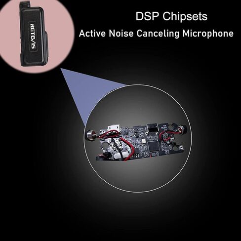 Retevis DSP Noise Reduction Two Way Radio Headset with Mic, Compatible RT22 RT21 H-777 RT68 NR10 RB85 RT22S Baofeng UV-5R 2 Way Radios, Acoustic Tube Earpiece for Walkie Talkies(1 Pack) in Saudi Arabia