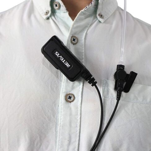 Retevis DSP Noise Reduction Two Way Radio Headset with Mic, Compatible RT22 RT21 H-777 RT68 NR10 RB85 RT22S Baofeng UV-5R 2 Way Radios, Acoustic Tube Earpiece for Walkie Talkies(1 Pack) in Saudi Arabia