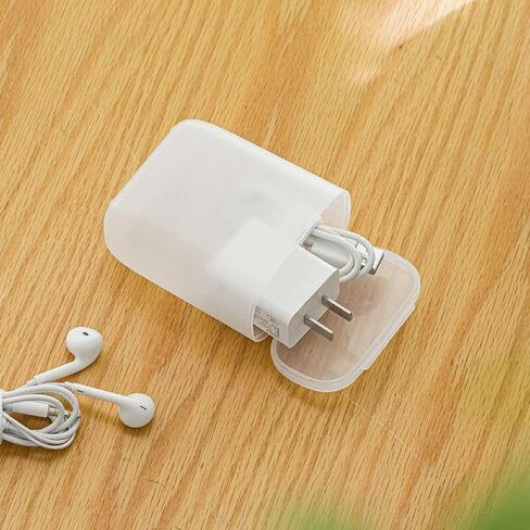 ANNEBAZAAR 2PCS Dustproof Portable Cable Storage Transparent Box for Cable Wire Organizer (Gray) in Saudi Arabia