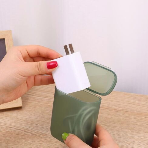 ANNEBAZAAR 2PCS Dustproof Portable Cable Storage Transparent Box for Cable Wire Organizer (Gray) in Saudi Arabia